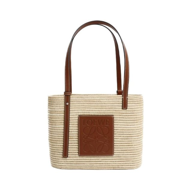 ロエベ Small Square Basket bag ショルダーバッグ かごバッグ アナグラム レザー レディース A223099X02 9943
