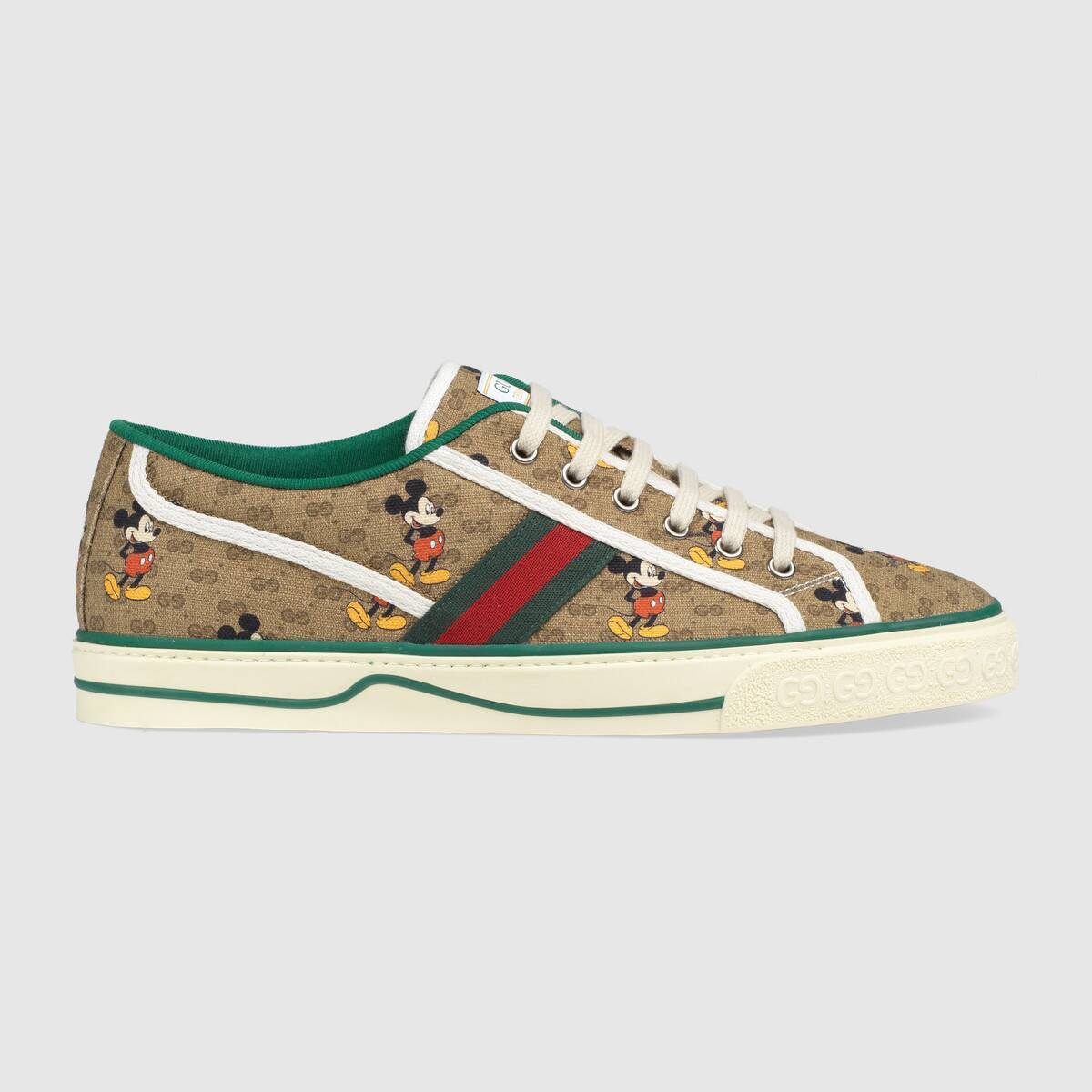 GUCCI ディズニーxグッチ☆テニス1977*キャンバス*スニーカー 606111 H0T10 8530