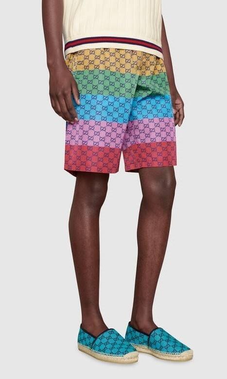 GUCCI レザートリミング ロゴ キャンバスエスパドリーユ 663655 9SFV0 4276