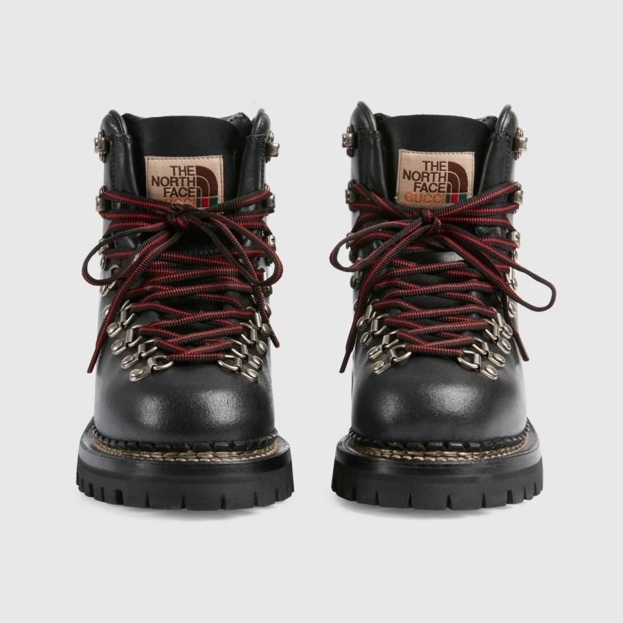 グッチ GUCCI x The North Face ウィメンズ アンクルブーツ 655398 17U10 1000