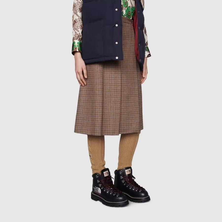 グッチ GUCCI x The North Face ウィメンズ アンクルブーツ 655398 17U10 1000