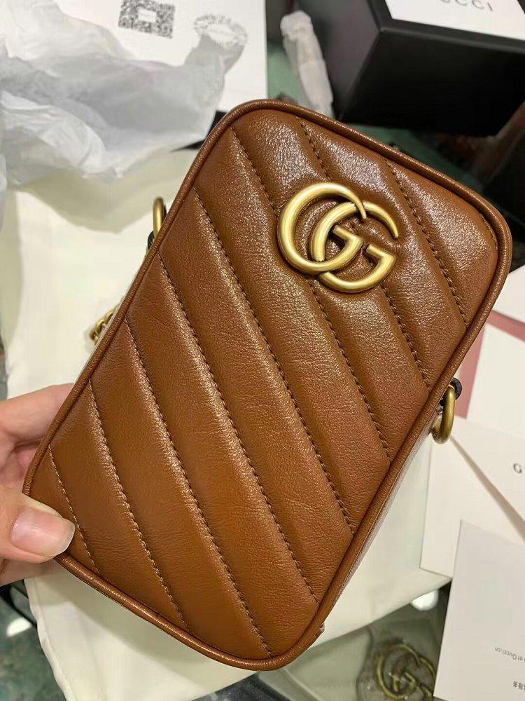 グッチ後払い GGマーモント ミニ バッグ ショルダーバッグ ‎598597 DTDCT