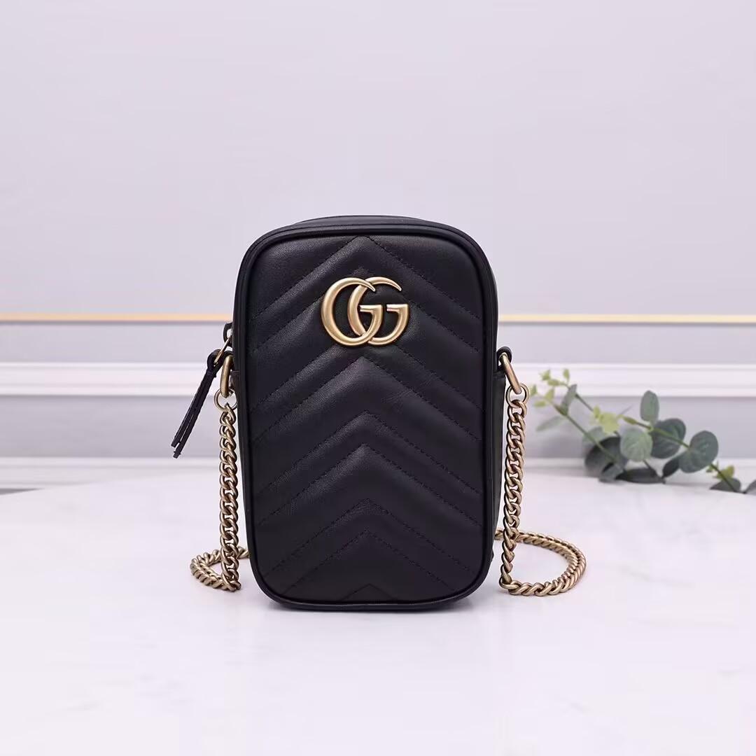 グッチ後払い GGマーモント ミニ バッグ ショルダーバッグ ‎598597 DTDCT
