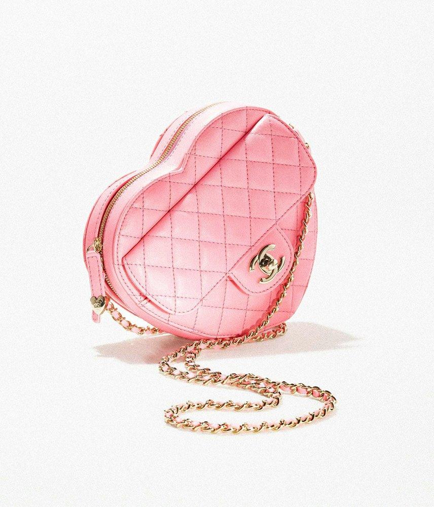シャネル CHANEL ハート バッグ ラムスキン ロゴ AS3191 B07958 NH621