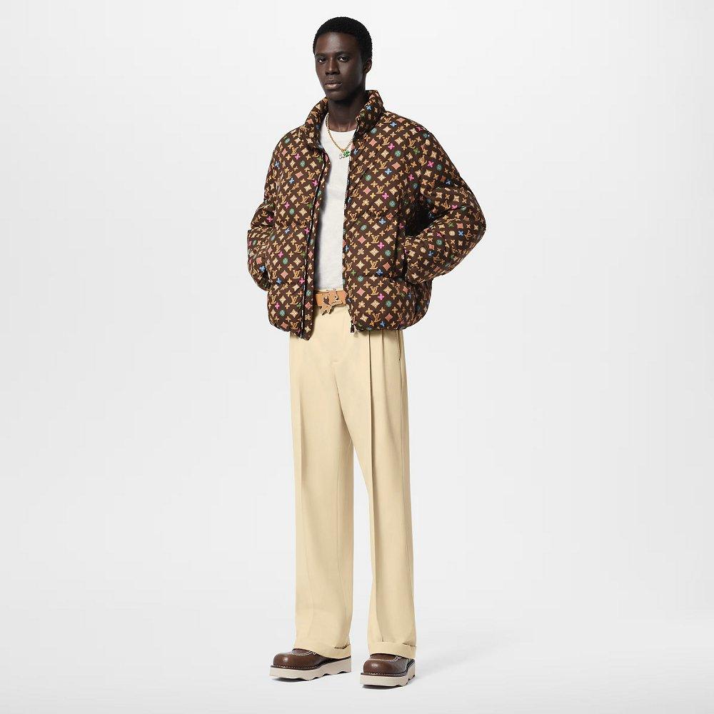 Louis Vuitton モノグラム ダウンジャケット ブラウン 1AFRC2