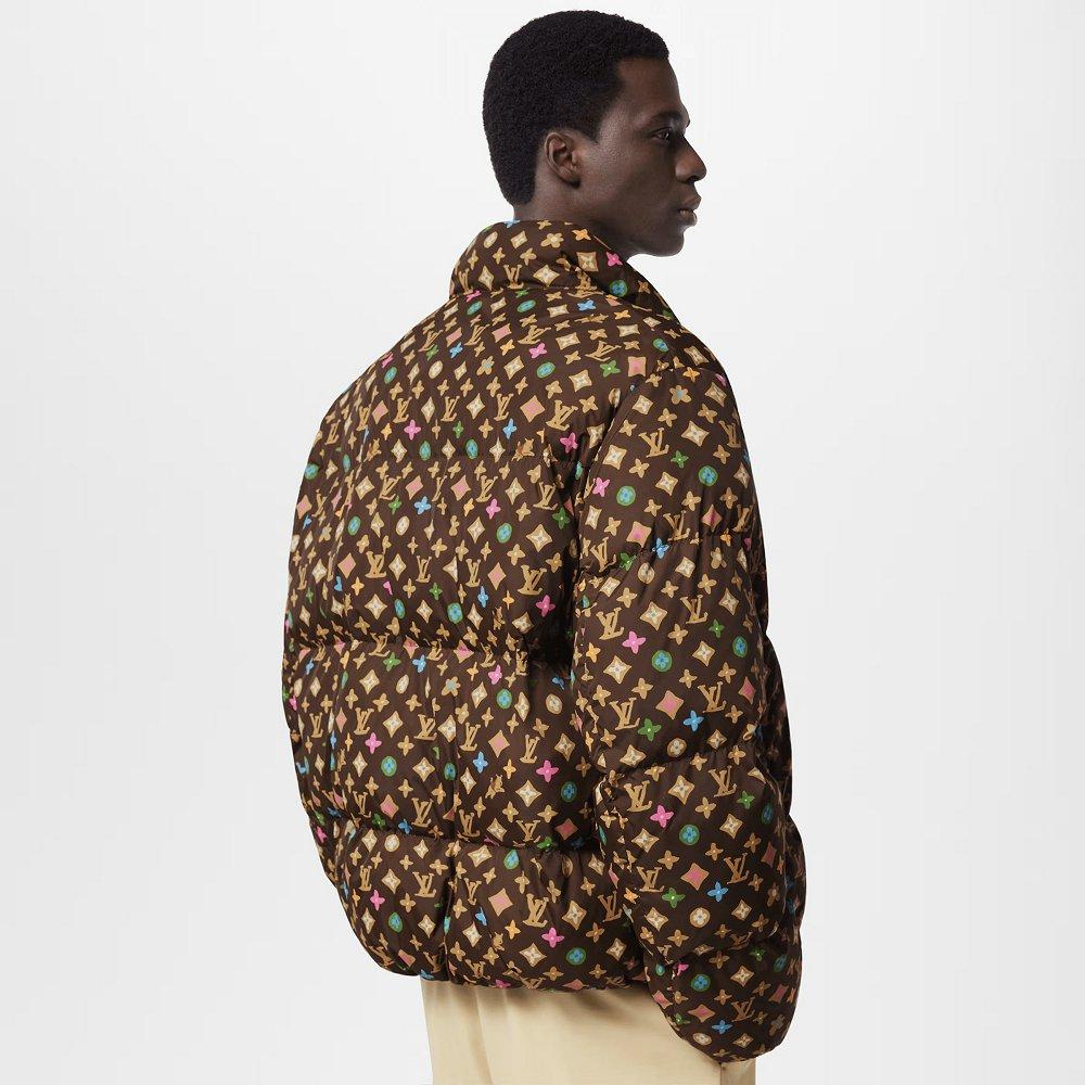 Louis Vuitton モノグラム ダウンジャケット ブラウン 1AFRC2