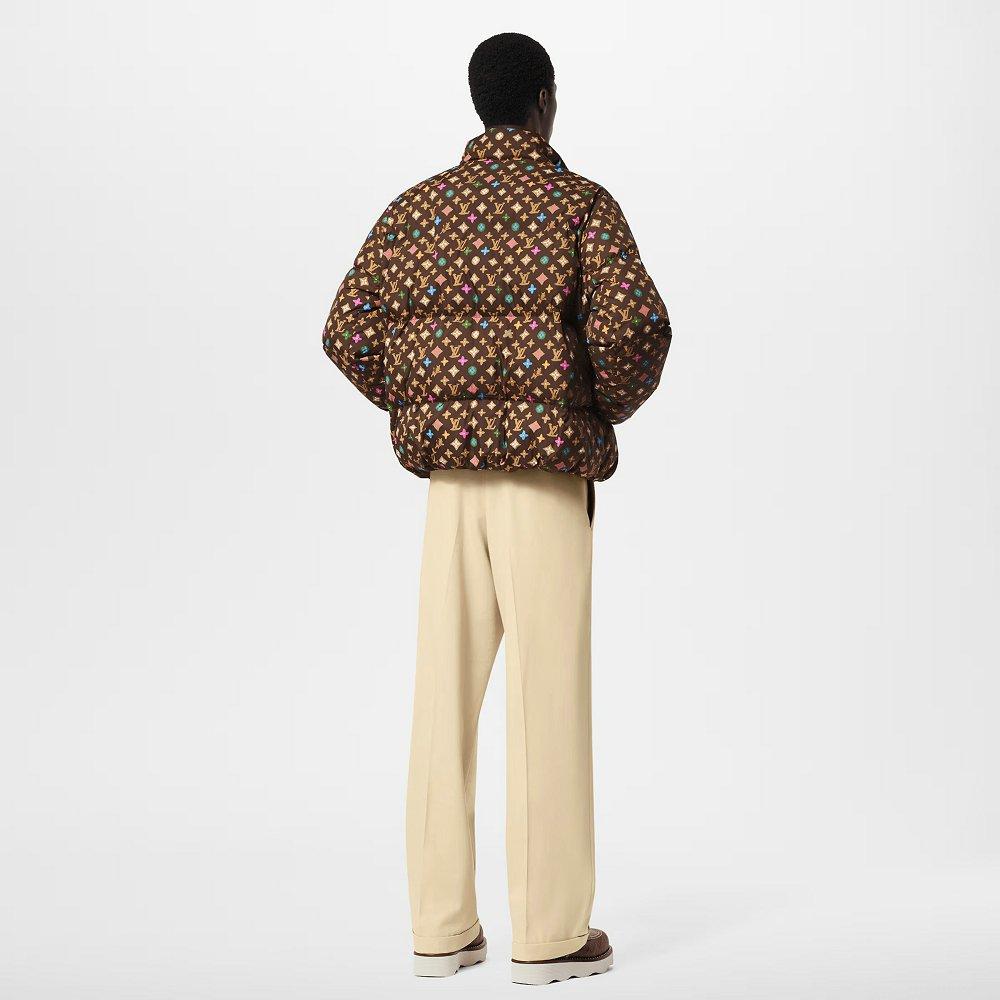 Louis Vuitton モノグラム ダウンジャケット ブラウン 1AFRC2