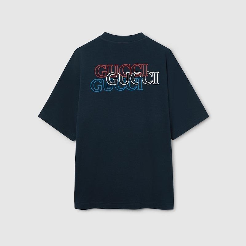 グッチ プリント コットンジャージー Tシャツ 784361 XJGKK 4735