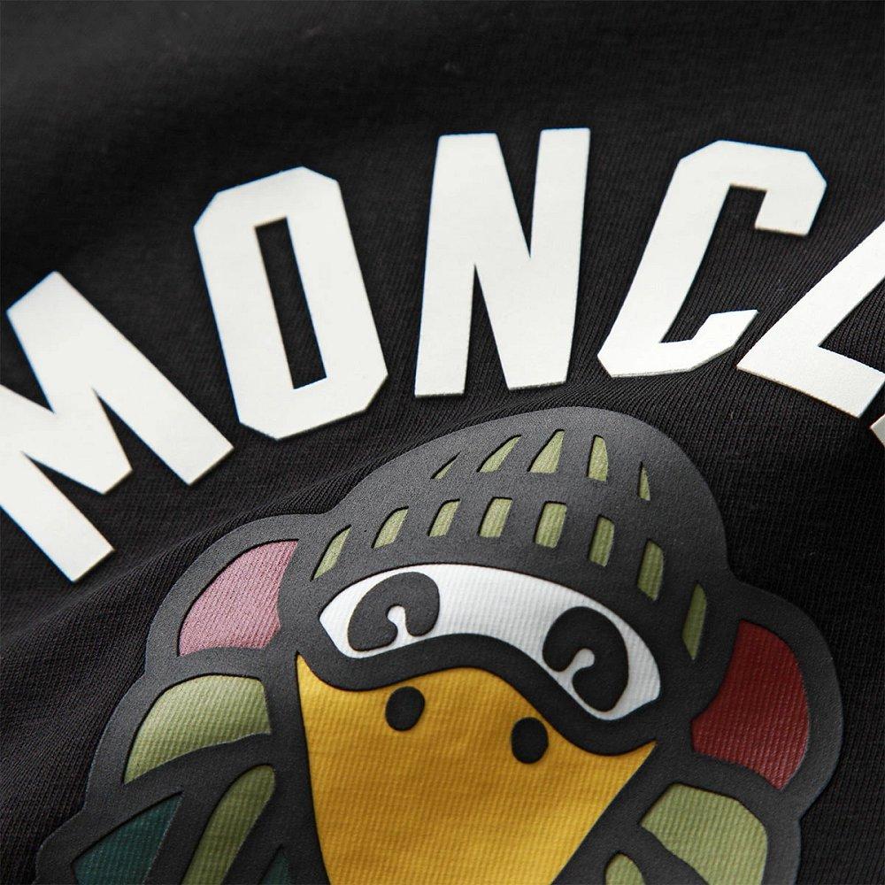 モンクレールTシャツ メンズ 半袖 クルーネック カットソー コットン ロゴ アイコンパッチ 8C00058 8390T 999