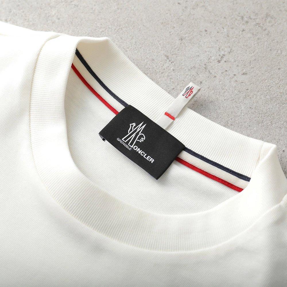 モンクレール グルノーブル Tシャツ メンズ 長袖 ロンT ロゴ コットン クルーネック 8D00006 83927 041