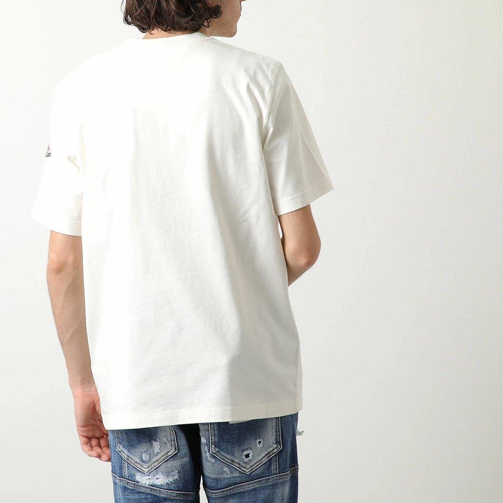 モンクレール 半袖 Tシャツ メンズ クルーネック ロゴ コットン 8C00044 8390T