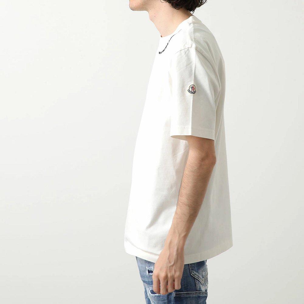 モンクレール 半袖 Tシャツ メンズ クルーネック ロゴ コットン 8C00044 8390T