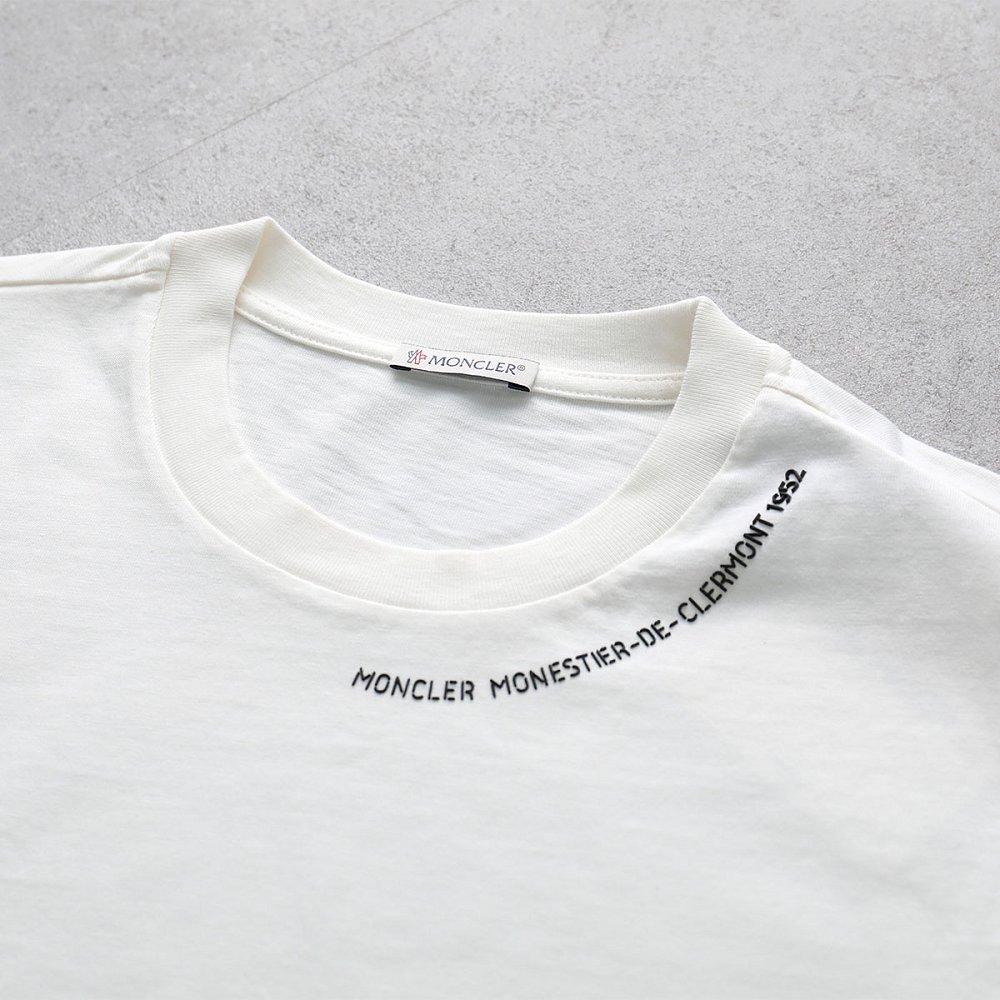 モンクレール 半袖 Tシャツ メンズ クルーネック ロゴ コットン 8C00044 8390T