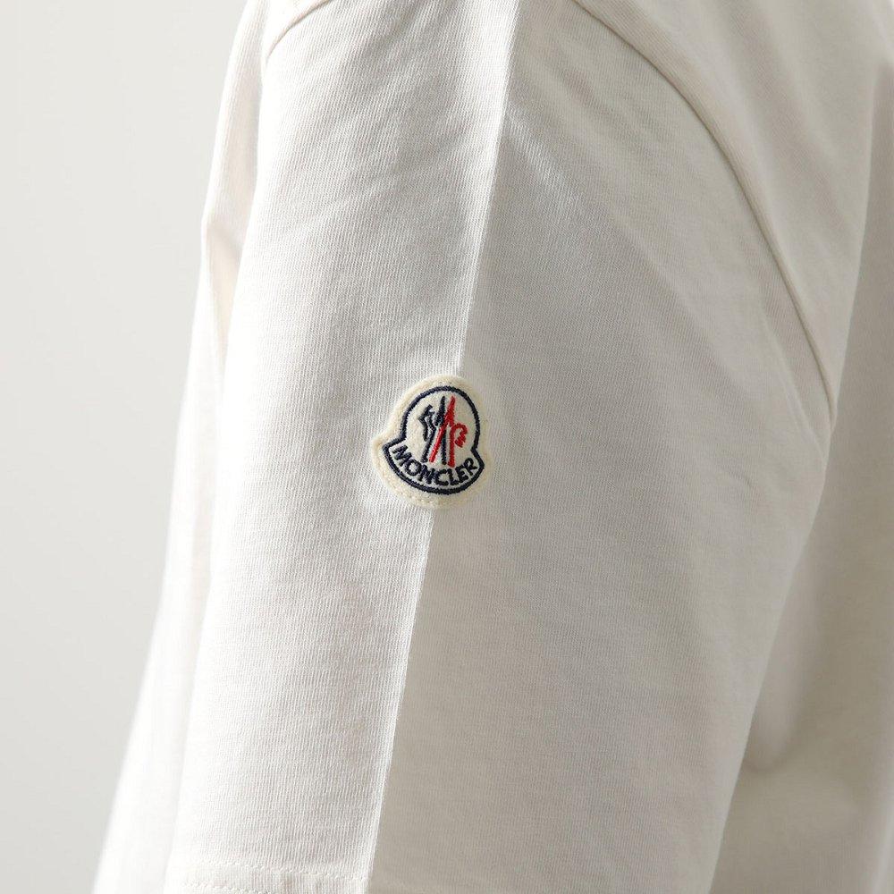 モンクレール 半袖 Tシャツ メンズ クルーネック ロゴ コットン 8C00044 8390T