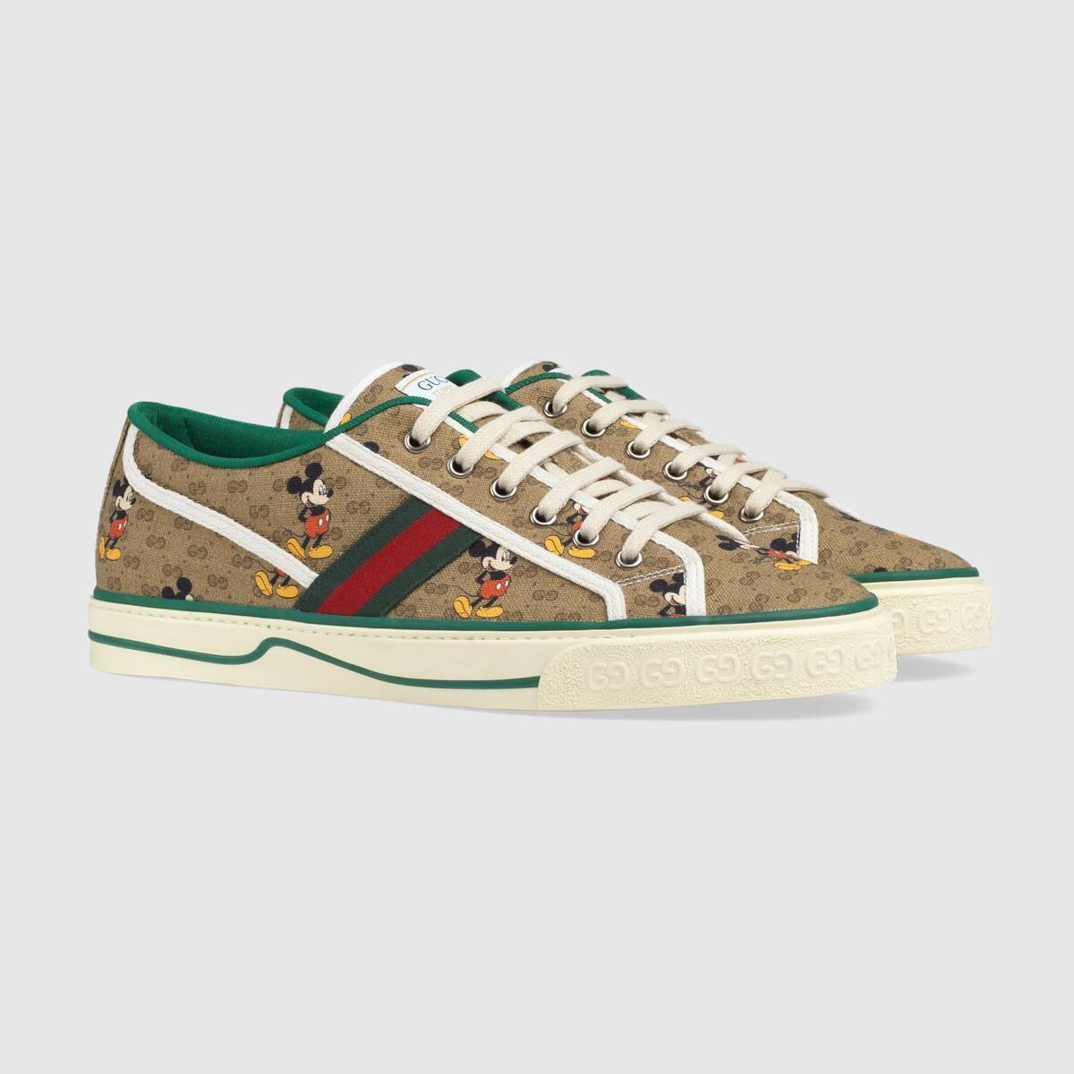 GUCCI ディズニーxグッチ☆テニス1977*キャンバス*スニーカー 606111 H0T10 8530