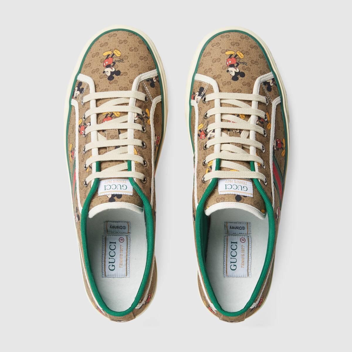 GUCCI ディズニーxグッチ☆テニス1977*キャンバス*スニーカー 606111 H0T10 8530