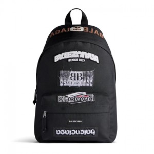 バレンシアガ Explorer バックパック ブラックリュック メンズ 5032212AA6M1000