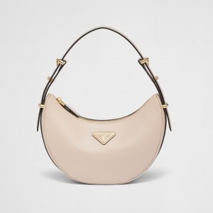 プラダ アーケ Re-Nylon xブラッシュドレザー ショルダーバッグ レディース 1BC194_ASK_F03MV_V_OOO