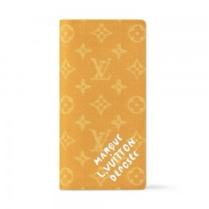 LOUIS VUITTON ポルトフォイユ・ブラザ NM 二つ折り財布 イエロー M12656