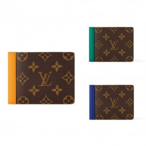 Louis Vuitton メンズ 二つ折り財布 モノグラムマカサー M12835 M12837 M12836