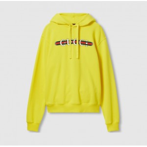 グッチ コットンジャージー フーデッド スウェットシャツ 788086 XJGKR 7218