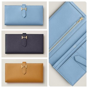 エルメス ベアンスフレ 二つ折り長財布 H039785C