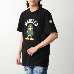モンクレールTシャツ メンズ 半袖 クルーネック カットソー コットン ロゴ アイコンパッチ 8C00058 8390T 999