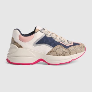 グッチ GUCCI ライトン GG ウィメンズ GUCCI ロゴタグ付 スニーカー 620185 99WF0 4371