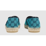 GUCCI レザートリミング ロゴ キャンバスエスパドリーユ 663655 9SFV0 4276