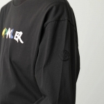 モンクレールTシャツ  メンズ 長袖 カットソー ロゴT ロンT アイコンパッチ クルーネック コットン 8D00012 829HP 998
