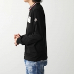モンクレール Tシャツ   メンズ 長袖 クルーネック カットソー ロンT コットン ロゴ アイコンパッチ 8D00019 8390T 999