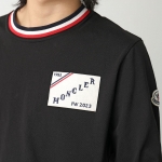 モンクレール Tシャツ   メンズ 長袖 クルーネック カットソー ロンT コットン ロゴ アイコンパッチ 8D00019 8390T 999