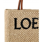 ロエベ STANDARD TOTE A4 RAFIAA スタンダード トートバッグ ショルダーバッグ 2way ラフィア レザー レディース A563R18X02