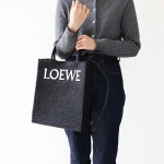 ロエベ後払い STANDARD TOTE A4 RAFIAA スタンダード トートバッグ ショルダーバッグ 2way ラフィア レザー レディース A563R18X04 1102