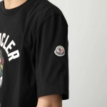 モンクレールTシャツ メンズ 半袖 クルーネック カットソー コットン ロゴ アイコンパッチ 8C00058 8390T 999