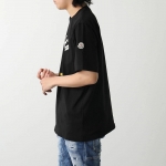 モンクレールTシャツ メンズ 半袖 クルーネック カットソー コットン ロゴ アイコンパッチ 8C00058 8390T 999