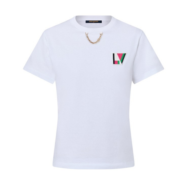 ルイヴィトン激安 LV クレスト Tシャツ カジュアル 1AFOXV