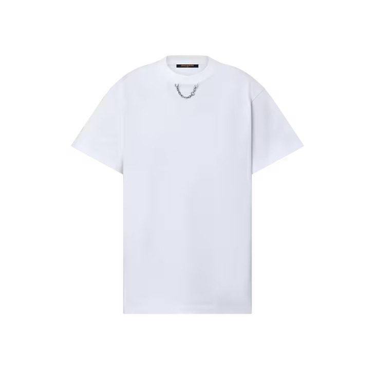 LOUIS VUITTON代引 オーバーサイズチェーン Tシャツ 1AGEA5