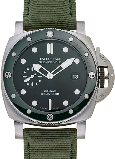 パネライ サブマーシブル クアランタクアトロ ESTEEL ヴェルデ ズメラルド PAM01287