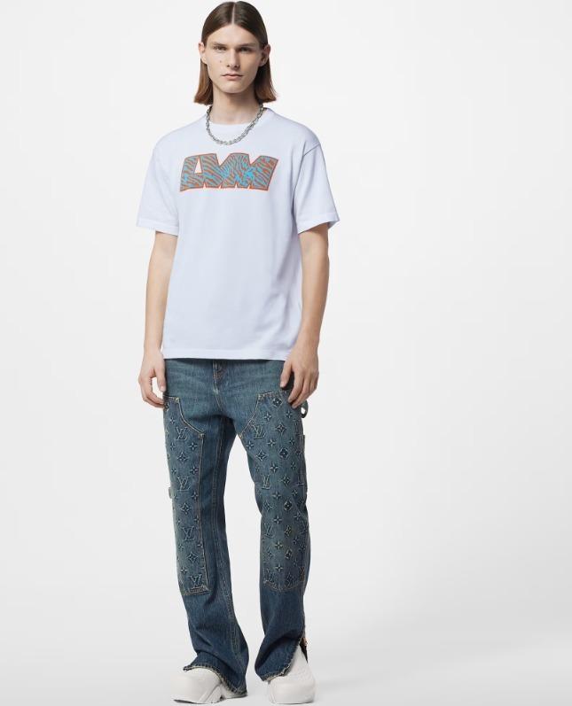 LOUIS VUITTON ショート スリーブ  Tシャツ テクニカルコットンジップタンクトップ  1ABJ8F