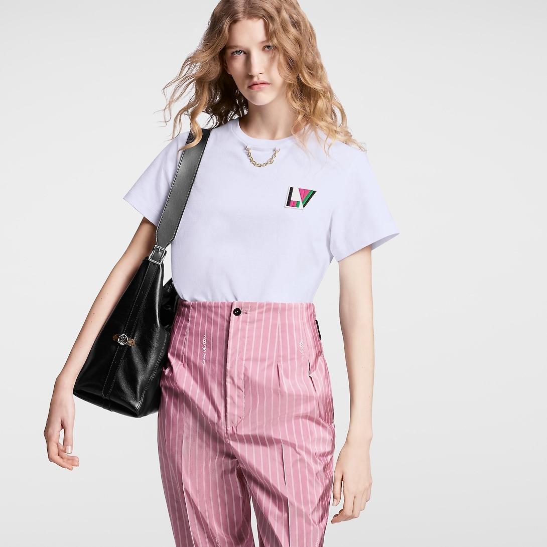 ルイヴィトン激安 LV クレスト Tシャツ カジュアル 1AFOXV
