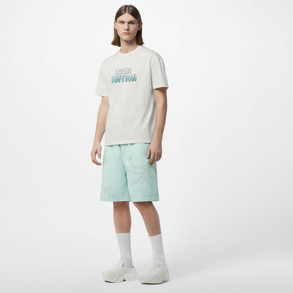 Louis Vuitton エンブロイダードビーズコットン Tシャツ 1ABJMV