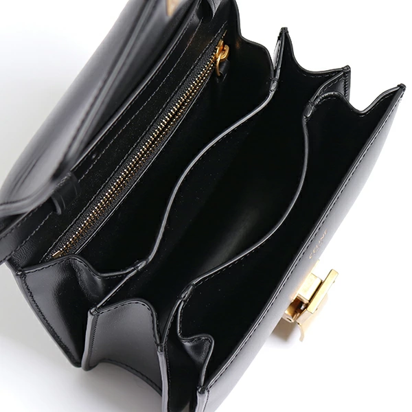 セリーヌ クラシックボックス スモール レザー ショルダーバッグ ポシェット 鞄 Black レディース 189183DLS.38NO