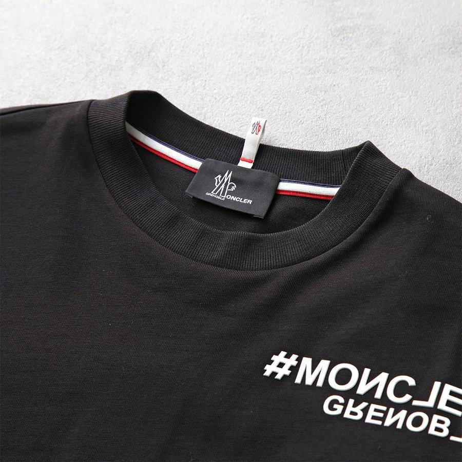 モンクレール グルノーブル 長袖 Tシャツ メンズ ロンT ロゴ コットン クルーネック 8D00001 83927 999