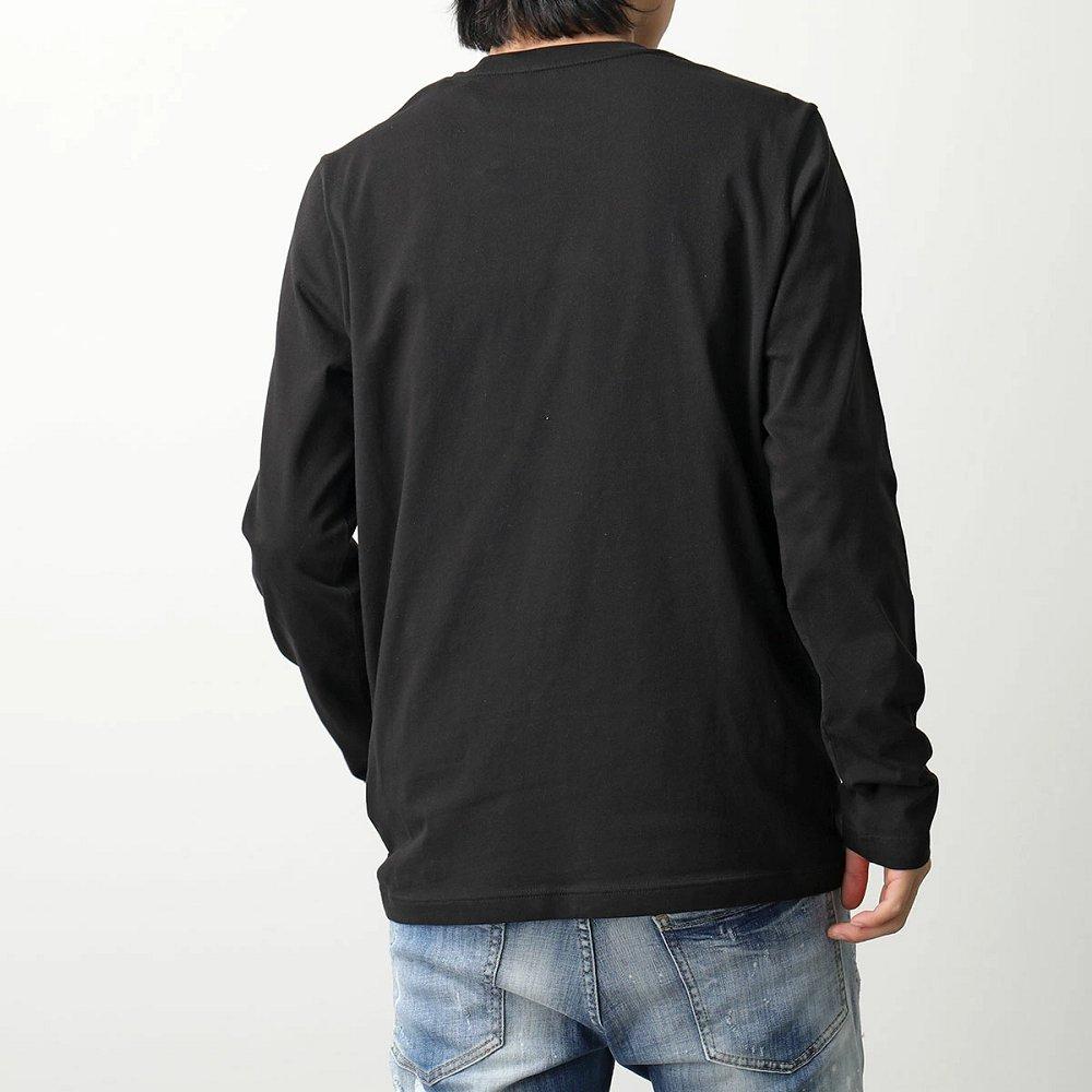 モンクレール Tシャツ メンズ 長袖 ロンT カットソー ロゴT コットン クルーネック 8D00009 8390T 999