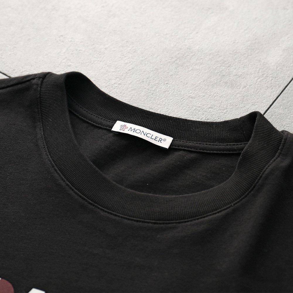 モンクレール Tシャツ メンズ 長袖 ロンT カットソー ロゴT コットン クルーネック 8D00009 8390T 999