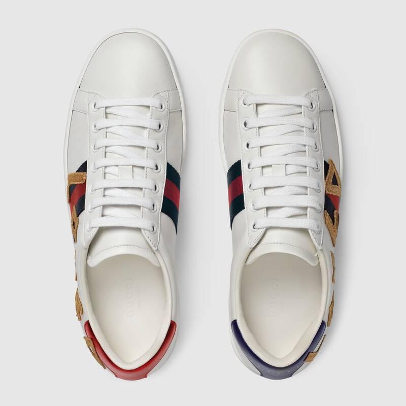 グッチ GUCCI 〔エース〕LOVED エンブロイダリー付き スニーカー 505328 DOPE0 9095
