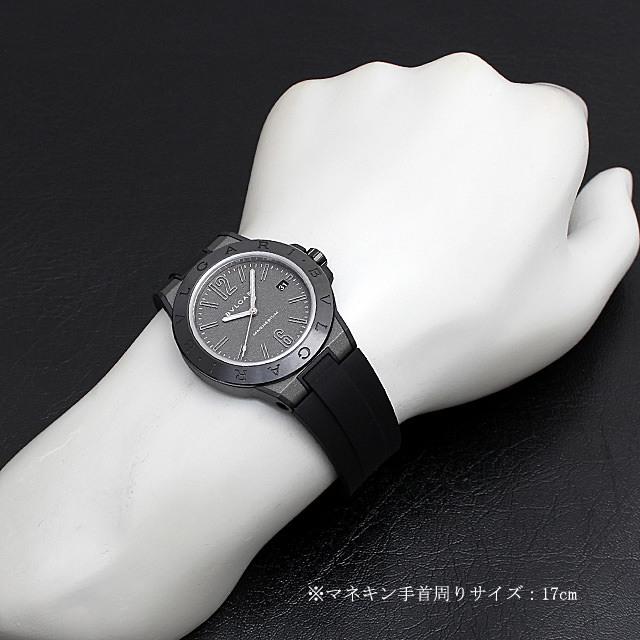 ブルガリ  ディアゴノ マグネシウム ブラックラッカー メンズ DG41C14SMCVD