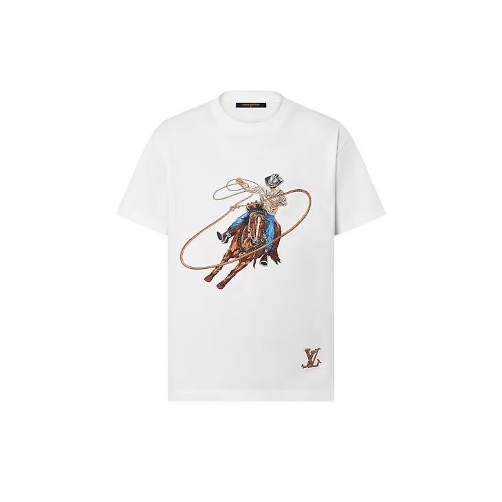 Louis Vuitton グラフィックエンブロイダードコットンTシャツ 1AFXNS