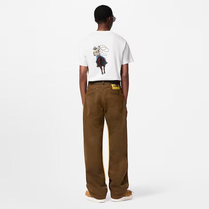 Louis Vuitton グラフィックエンブロイダードコットンTシャツ 1AFXNS